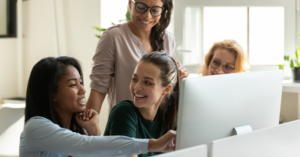 Young women applying to be MHFA Ambassador