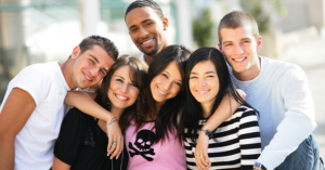 youth posing for a picture