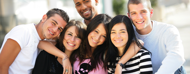 youth posing for a picture