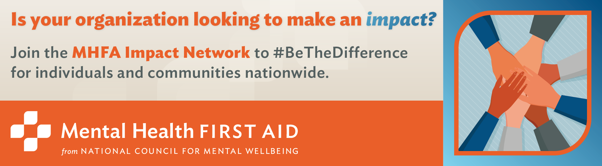 MHFA impact network banner