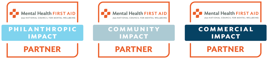 MHFA impact network partner badges