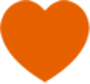 small orange heart