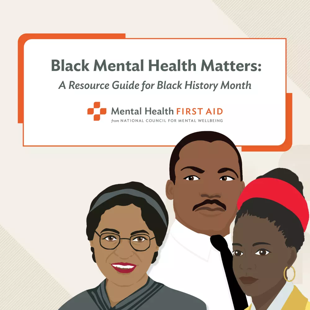 illustration for black mental health resources for black history month